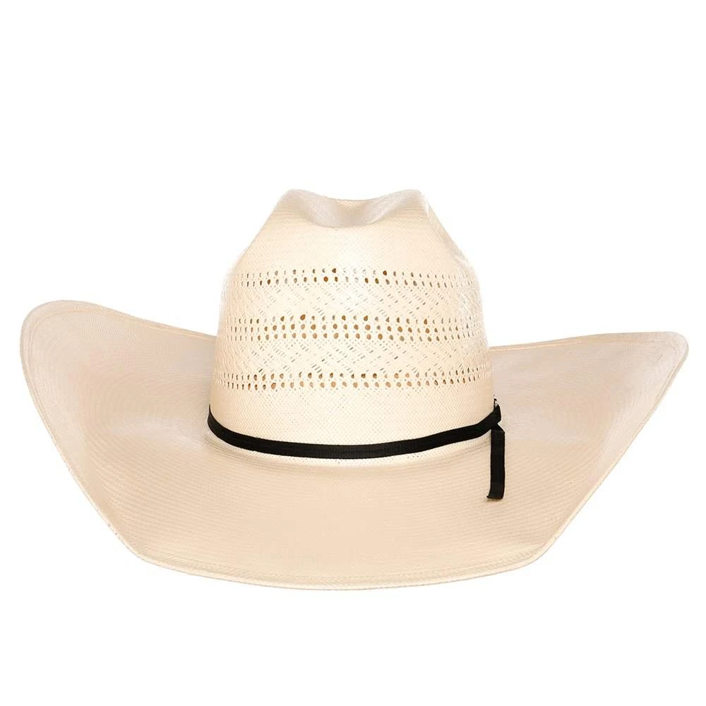 American Hats Triple Fancy Vented Ivory 5in. Brim Straw Hat - Image 2