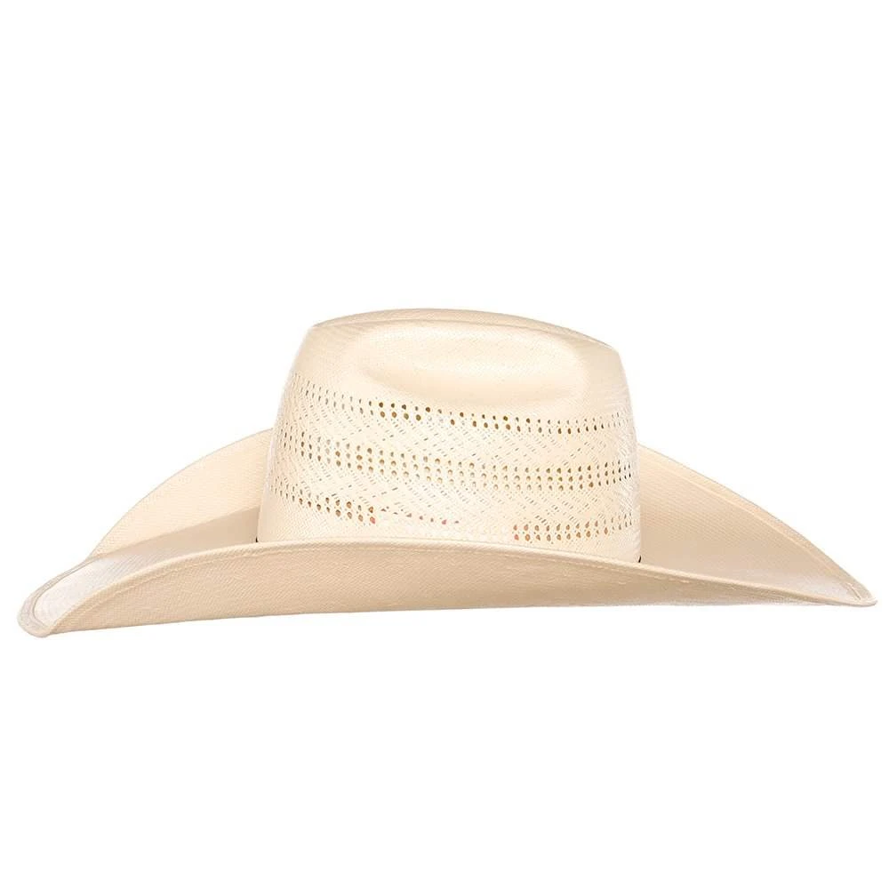 American Hats Triple Fancy Vented Ivory 5in. Brim Straw Hat - Image 3