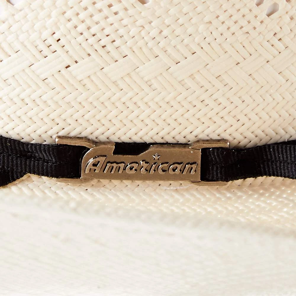 American Hats AHC 7420 2 Cord Black Band 4 1/4in. Brim Straw Cowboy Hat - Image 3
