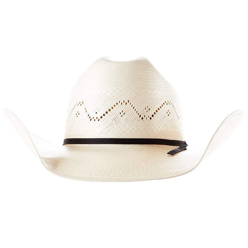 American Hats AHC 7420 2 Cord Black Band 4 1/4in. Brim Straw Cowboy Hat - Image 4