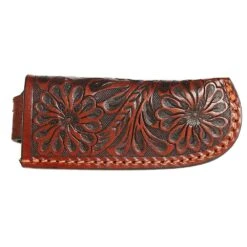 Western Fashion Leather Tooled Knife Sheath KS123