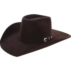 American Hats 10X Chocolate 4 /2in. Brim Open Crown Felt Cowboy Hat
