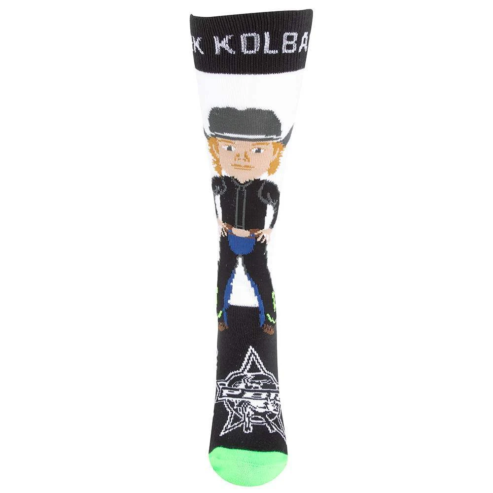 For Bare Feet Unisex FBF Wrangler PBR Derek Kolbaba Signing Bonus OSFM Sock - Image 2