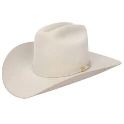 Stetson Hats El Presidente 100X 4in. Brim Silverbelly Felt Cowboy Hat