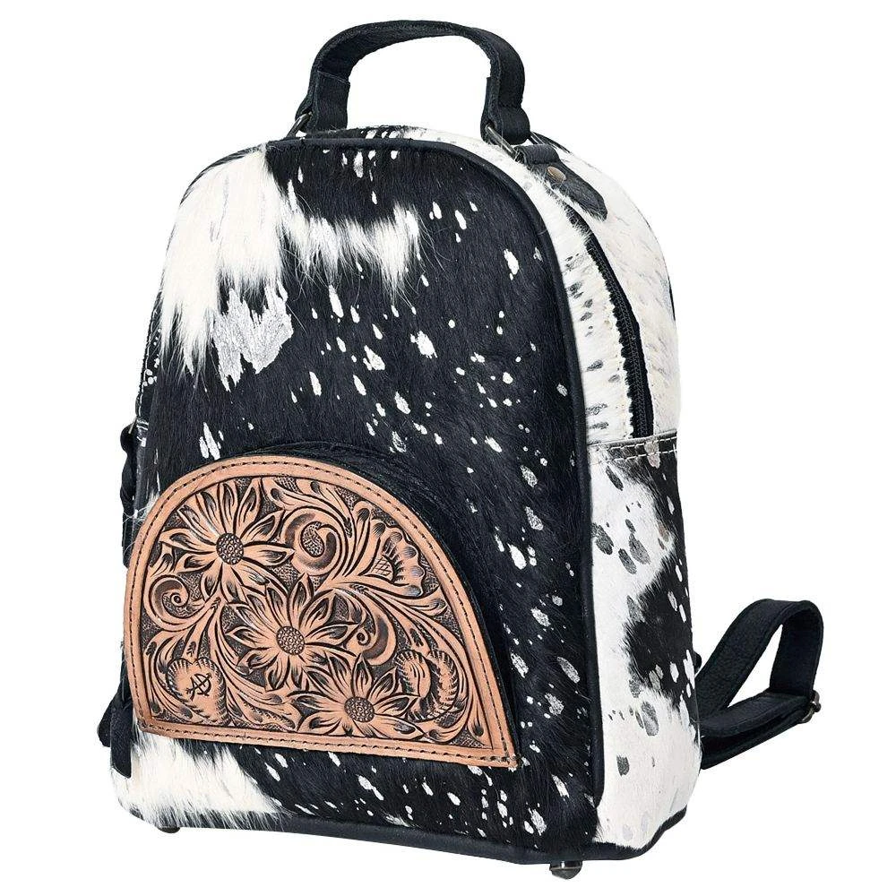 American Darling Small Hair-On Hide Convertible Concealed Carry Backpack Purse - Image 2