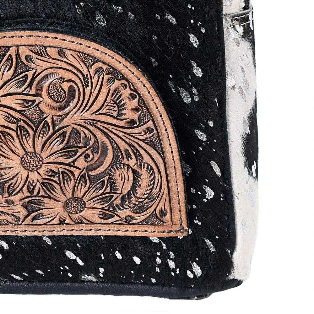 American Darling Small Hair-On Hide Convertible Concealed Carry Backpack Purse - Image 3