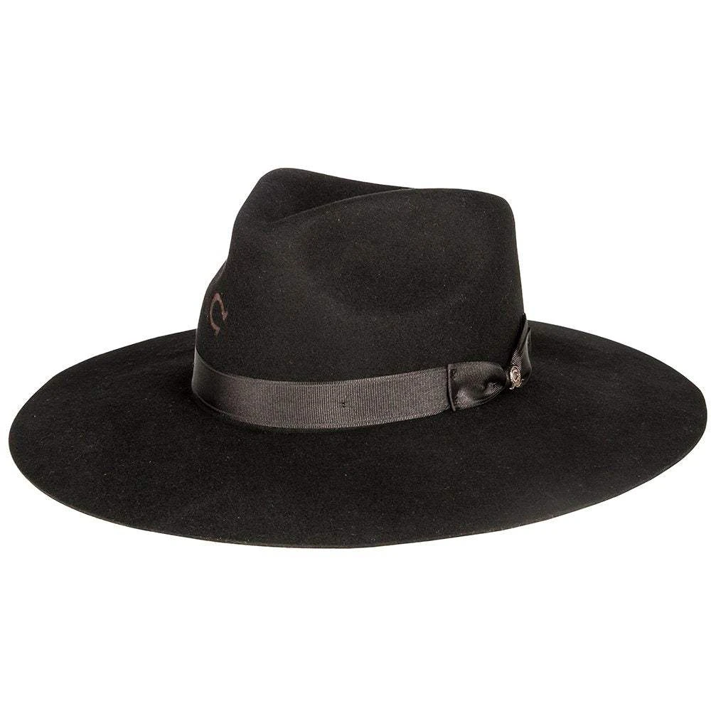 Charlie 1 Horse Women's Black Highway Fashion Hat 3 3/4in Brim - Image 3
