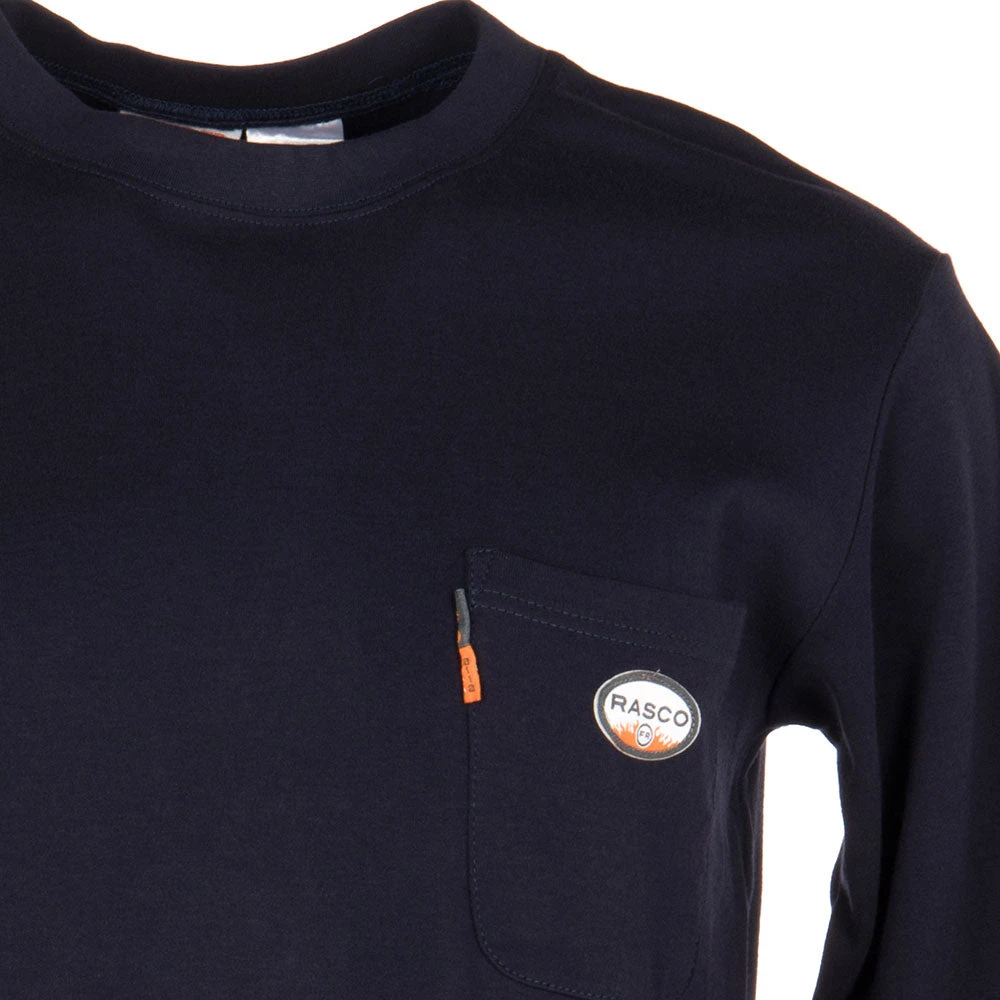 Rasco Fr Mens Long Sleeve FR NavyTee Shirt - Image 2