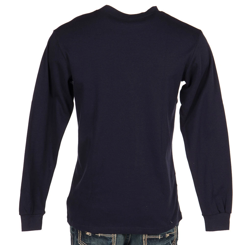 Rasco Fr Mens Long Sleeve FR NavyTee Shirt - Image 4