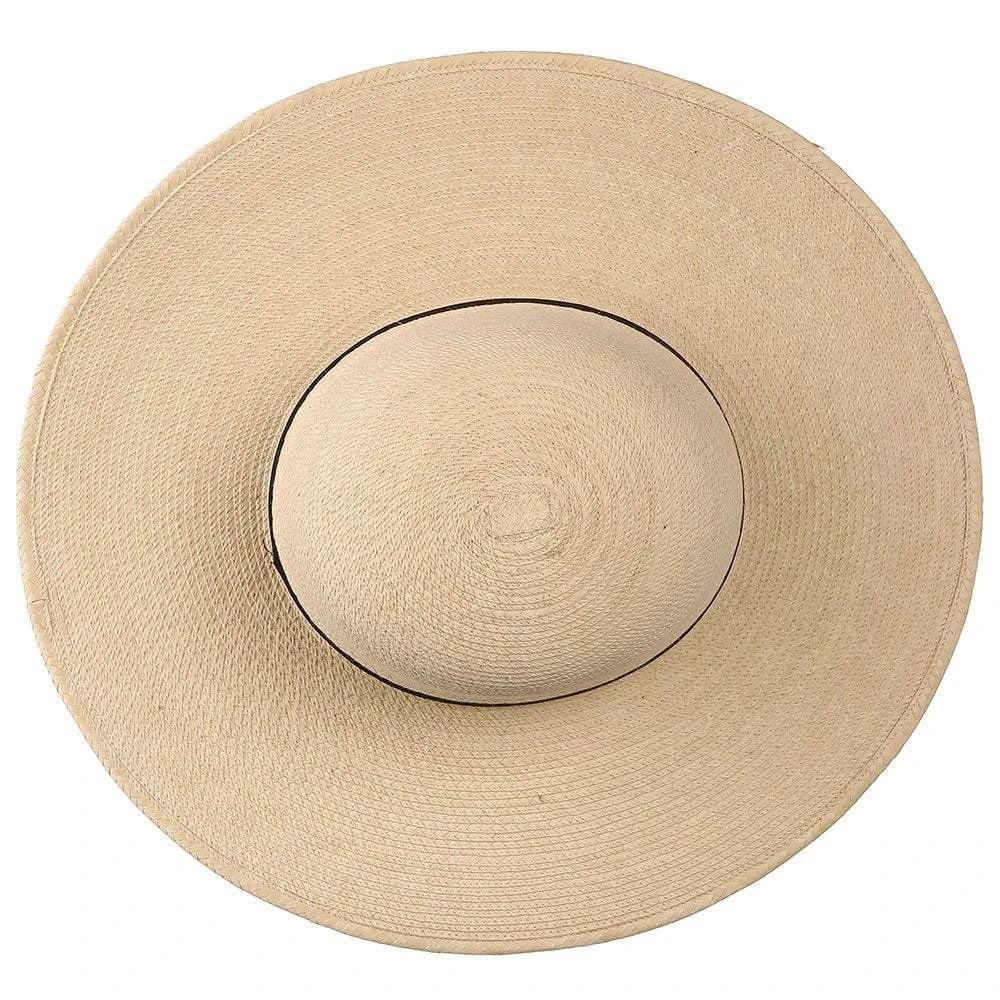 Sunbody Hats 4 1/2in. Brim 5in. Open Crown Palm Leaf Cowboy Hat - Image 3