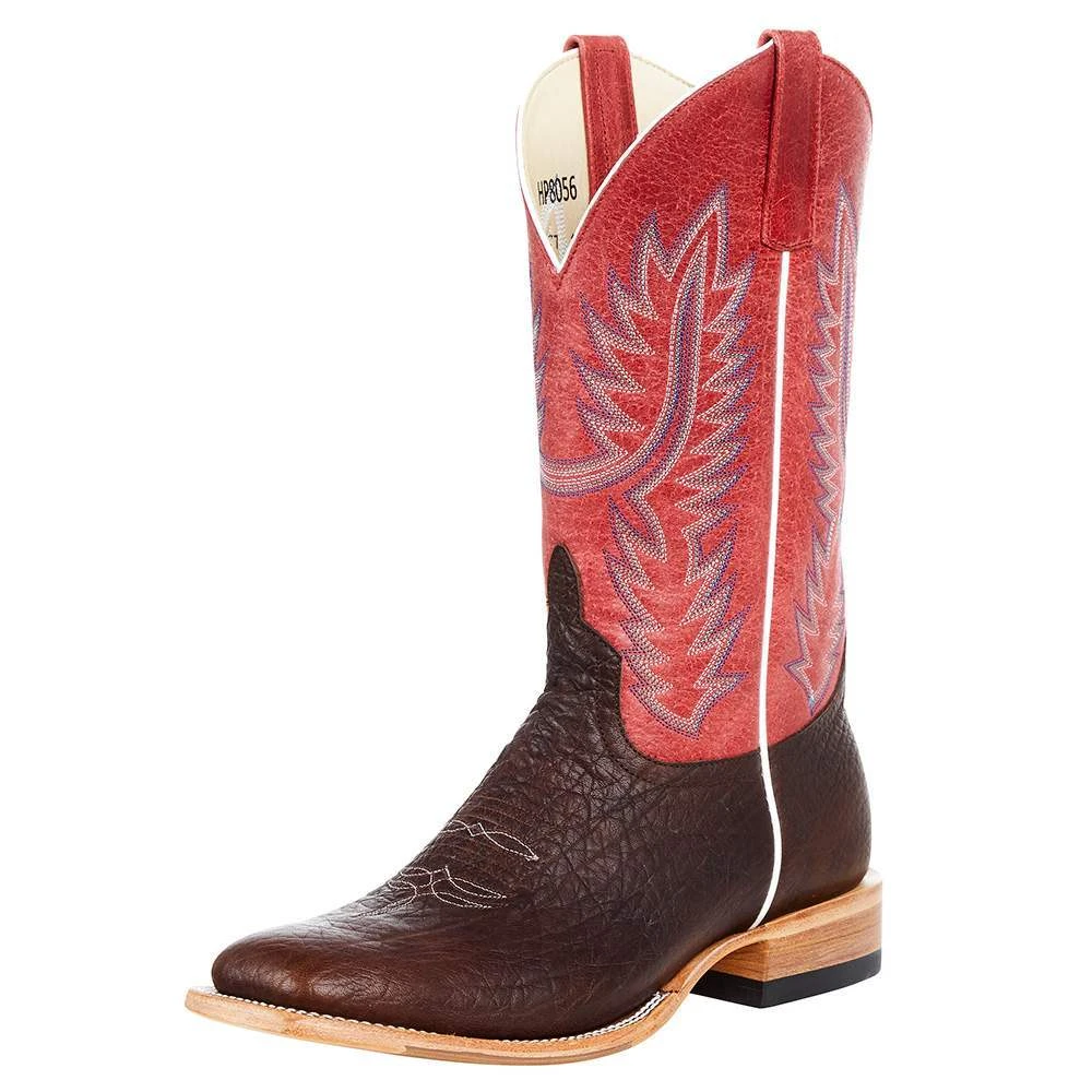 Horsepower Boots Men`s HP Top Hand Brown Shrunken Shoulder 13` Red Sinsation Top Boot - Image 2