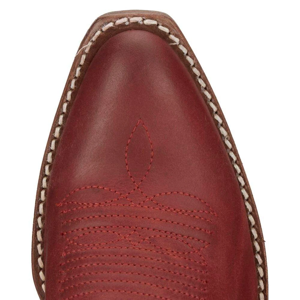 Justin Boots Women's Vintage Whitley Red 15 In Top Round Toe Cowgirl Boot - Image 3