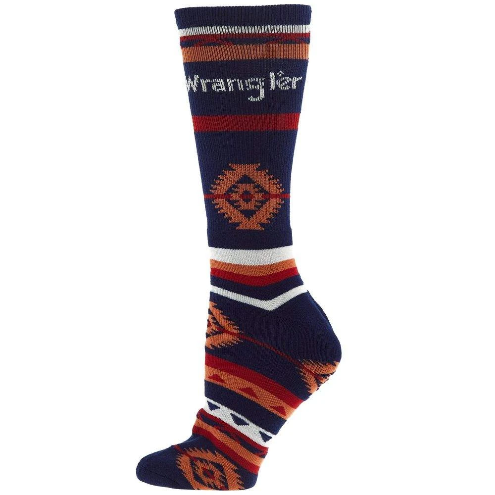 For Bare Feet Men's Navy Wrangler Aztec Socks - Image 3