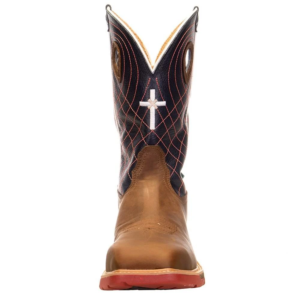 Twisted X Men's Cellstretch Brown 12in. Navy Top H20 Alloy Toe Work Boot - Image 2