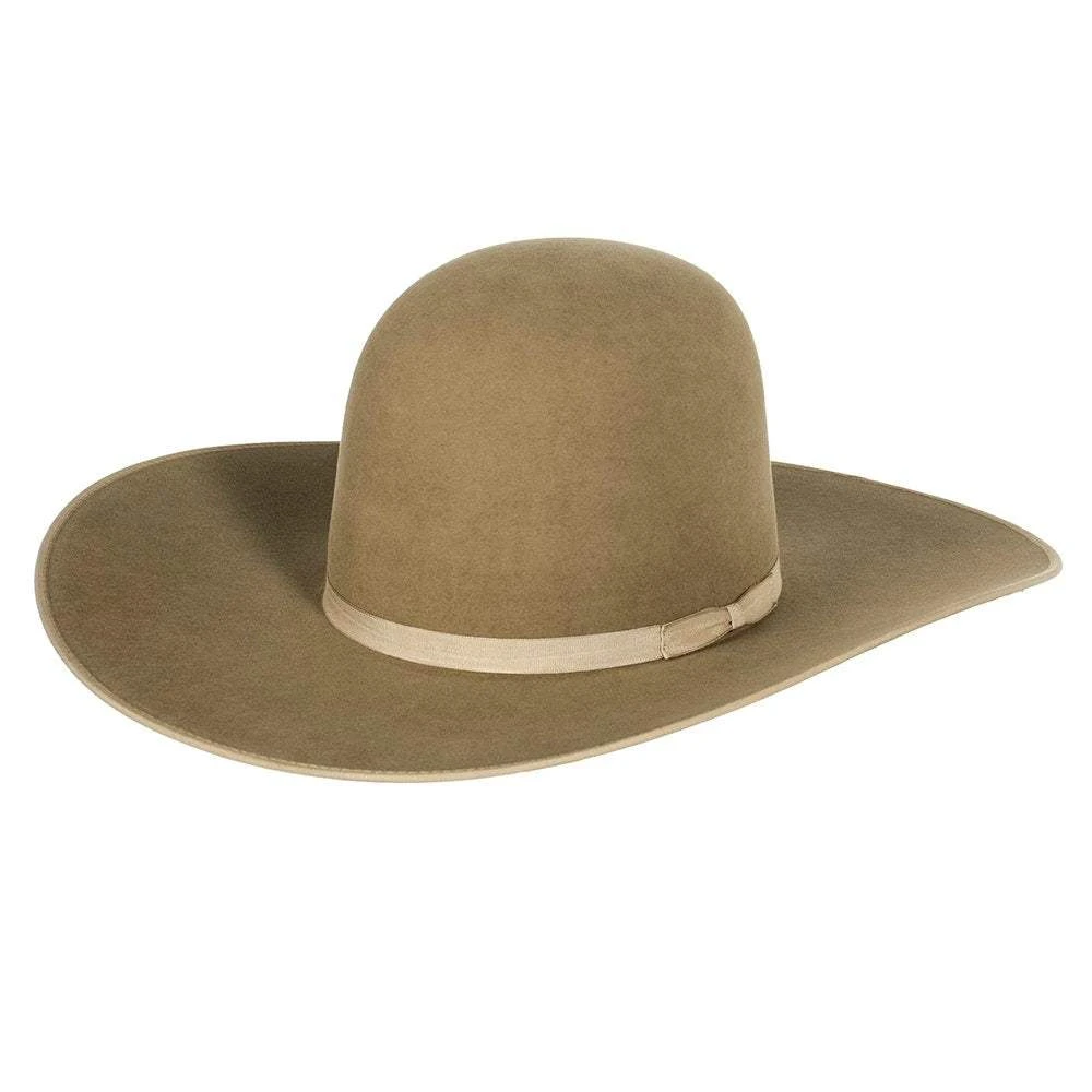Rodeo King 7X Pecan/Bean Belly Bound Edge 4-1/2 Brim Open Crown Felt Cowboy Hat - Image 5