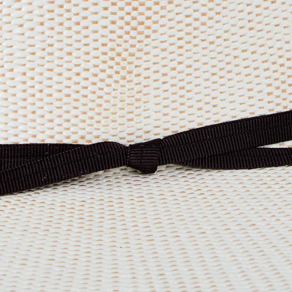 Youth Twister Ivory And Tan Bangora Straw Hat - Image 2