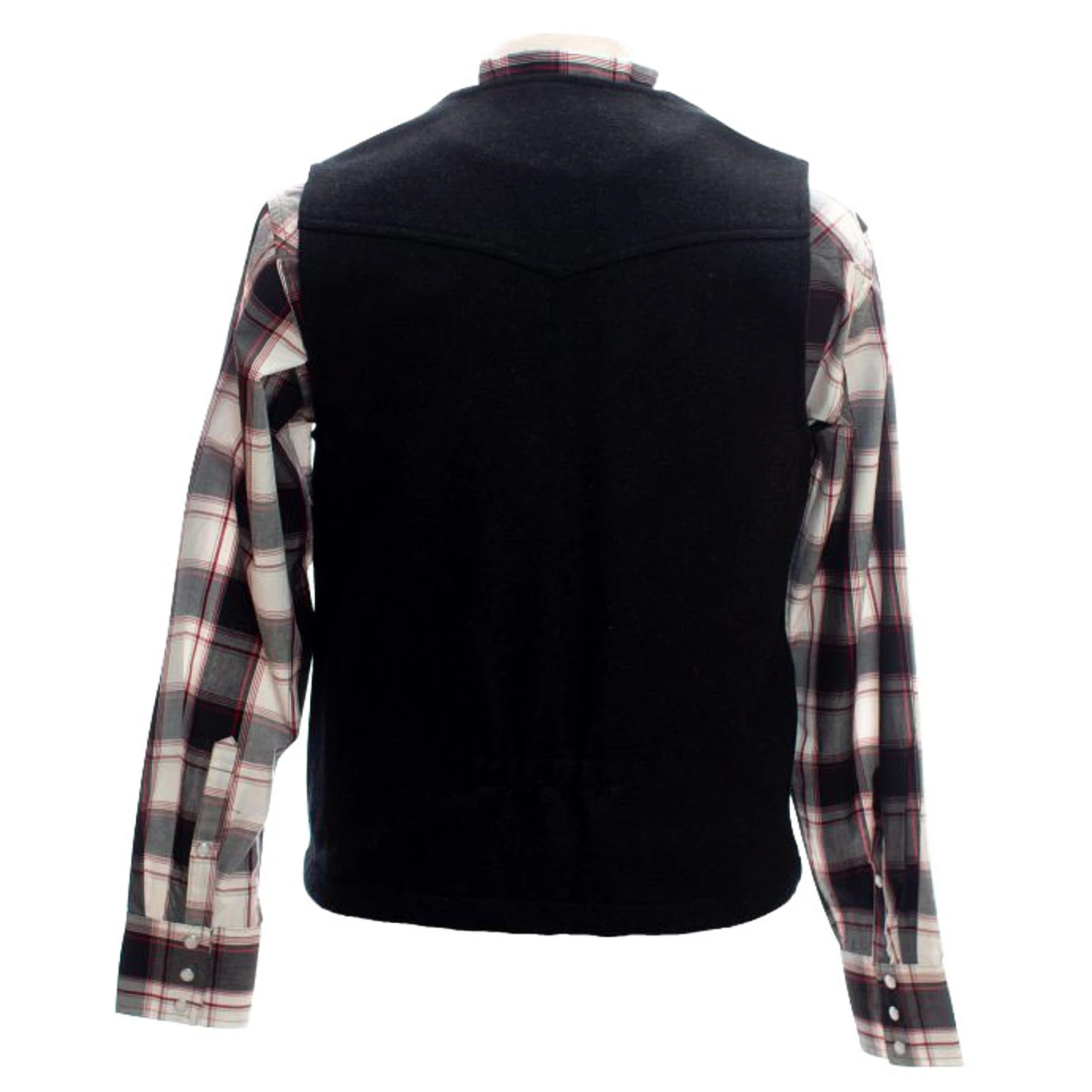 Wyoming Traders Mens Black Buckaroo Vest - Image 2