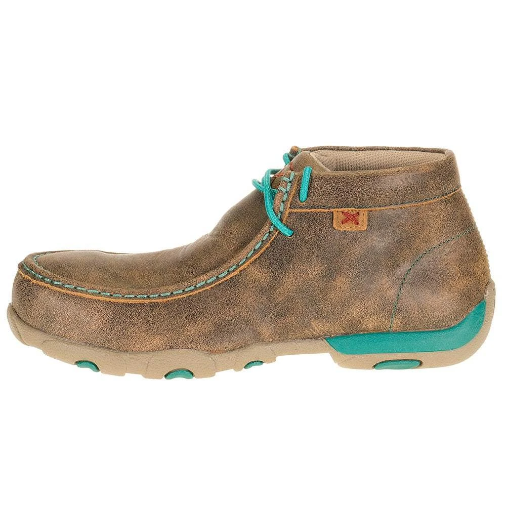 Twisted X Women's Bomber Turqupise Alloy Toe Driving Moc - Image 3