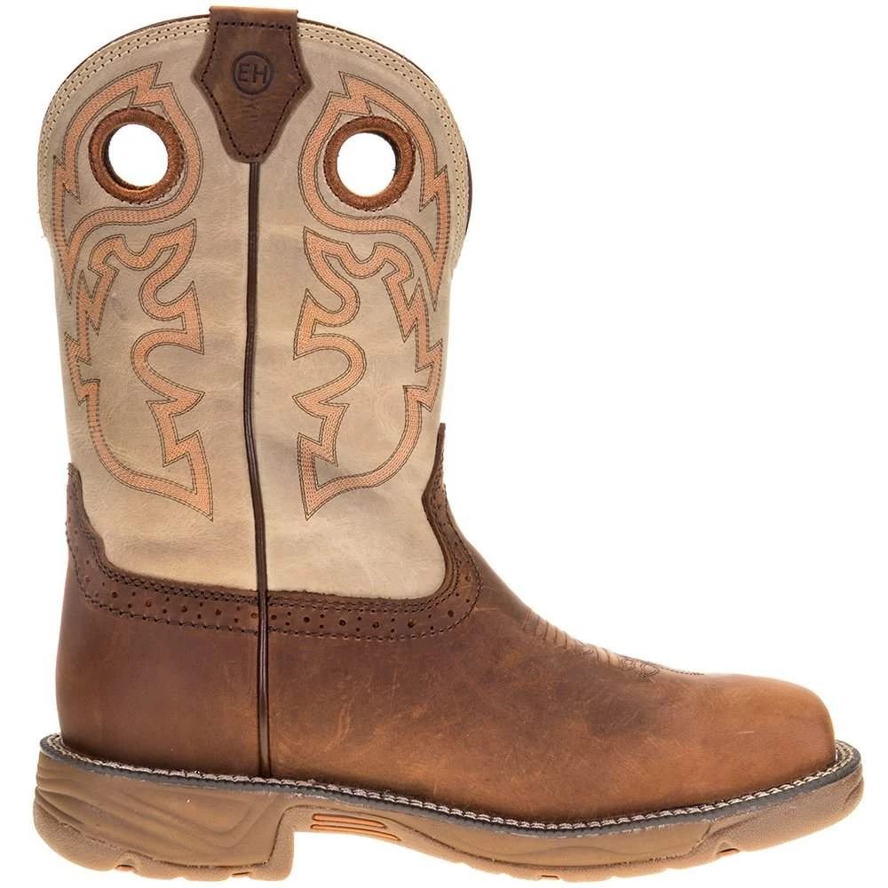 Justin Boots Men's Justin Stampede Rush Rust 11in. Cream Maldova Top Comp Toe Work Boot - Image 5